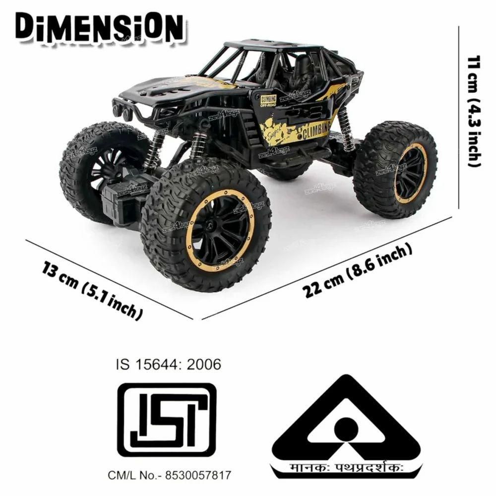 Remote Controlled Rock Crawler Monster Truck Toy for Kids – High-Speed Off-Road RC Car