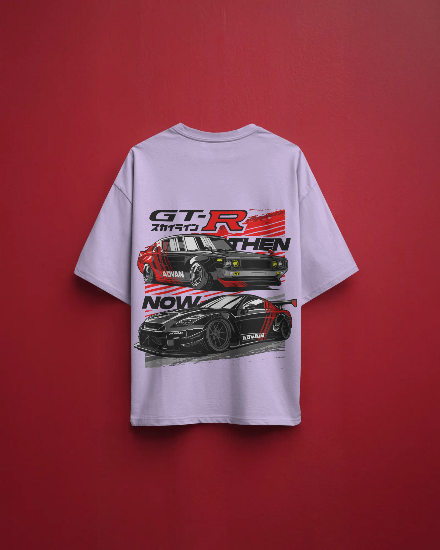 Nissan GT-R Legacy Oversized T-Shirt – Then vs Now Street Heat