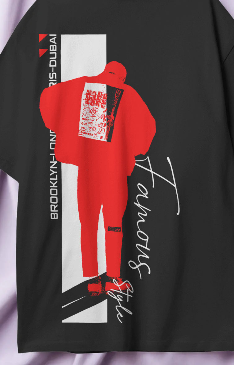 “Relax & Enjoy Crisis” Oversized Streetwear T-Shirt – 240 GSM Premium Cotton