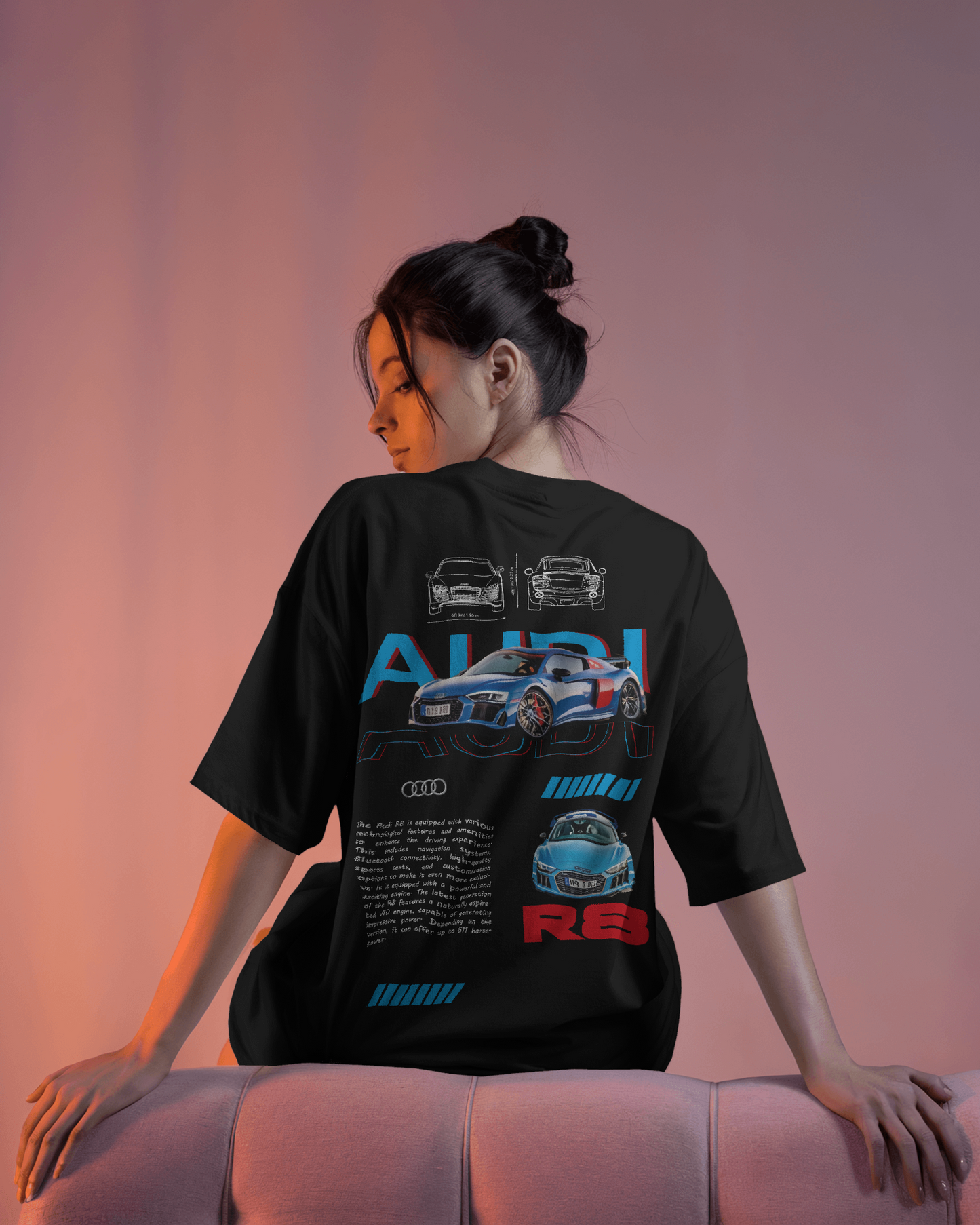Audi R8 Oversized T-Shirt – Speed, Power & Pure Drip