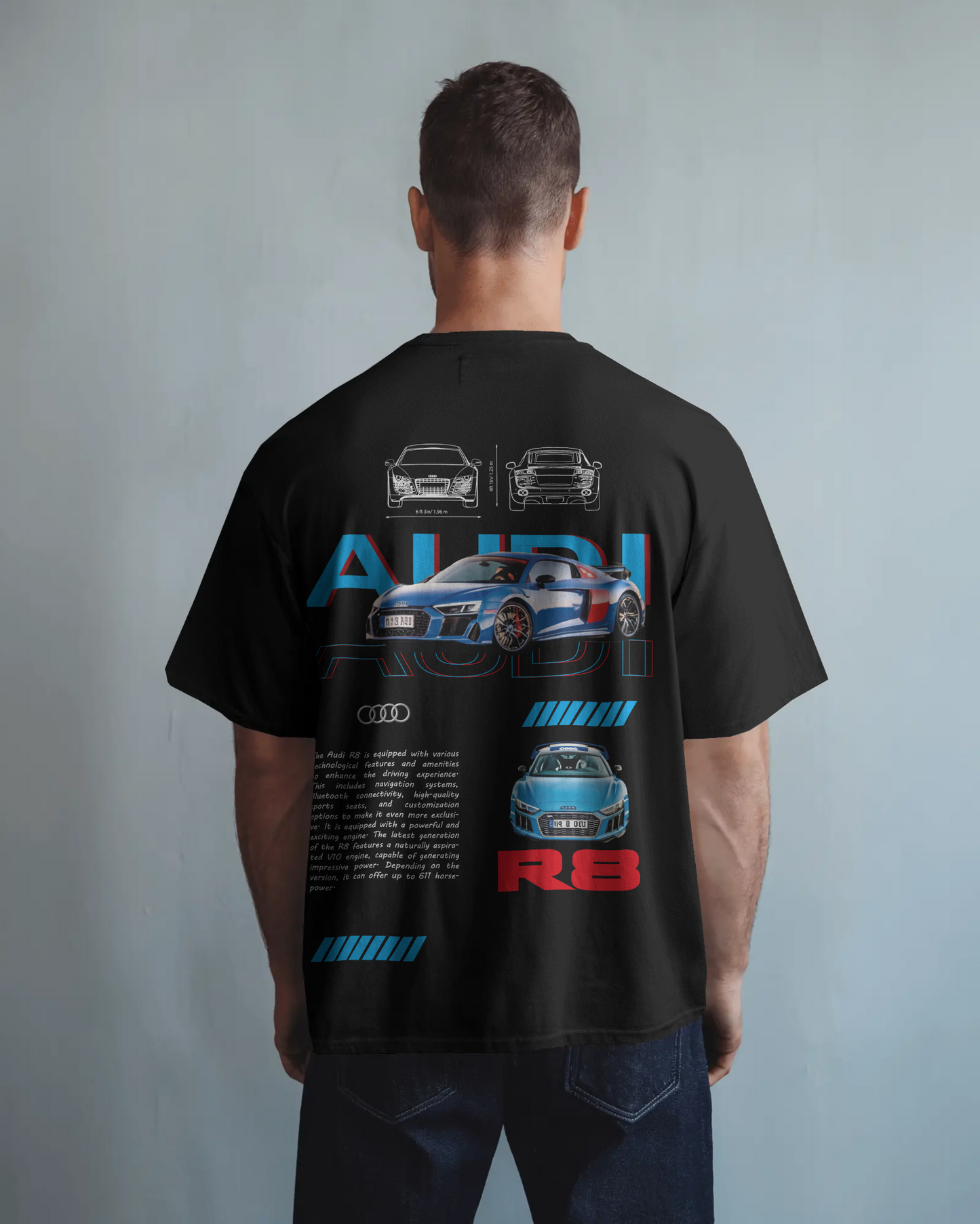 Audi R8 Oversized T-Shirt – Speed, Power & Pure Drip