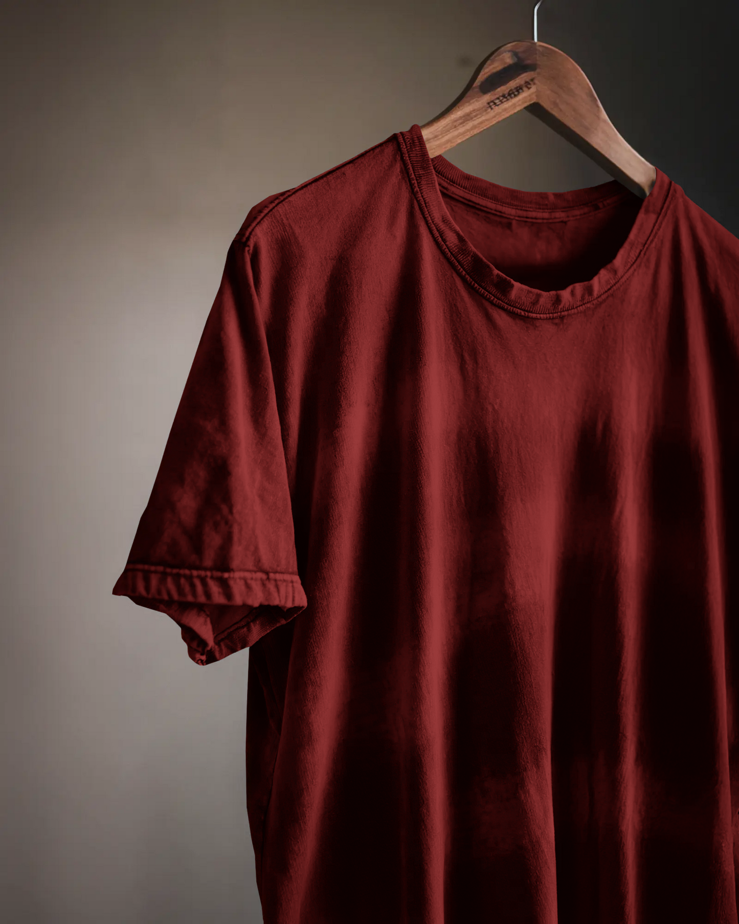 Men’s Red Acid-Washed Oversized T-Shirt – Burnt Fade Drop By OyeTrendy