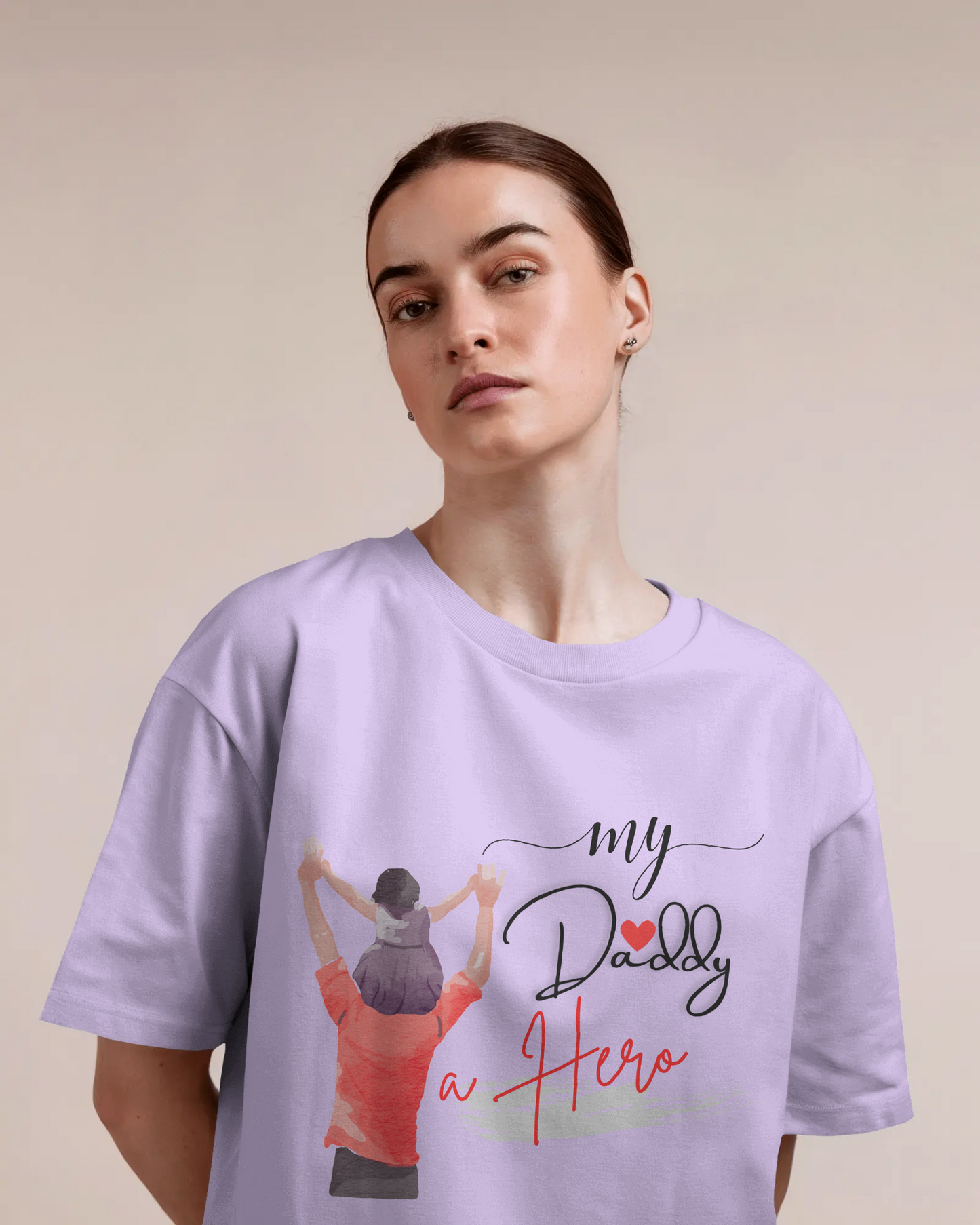 'My Daddy, a Hero' Oversized T-Shirt - Daughters' Special Edition