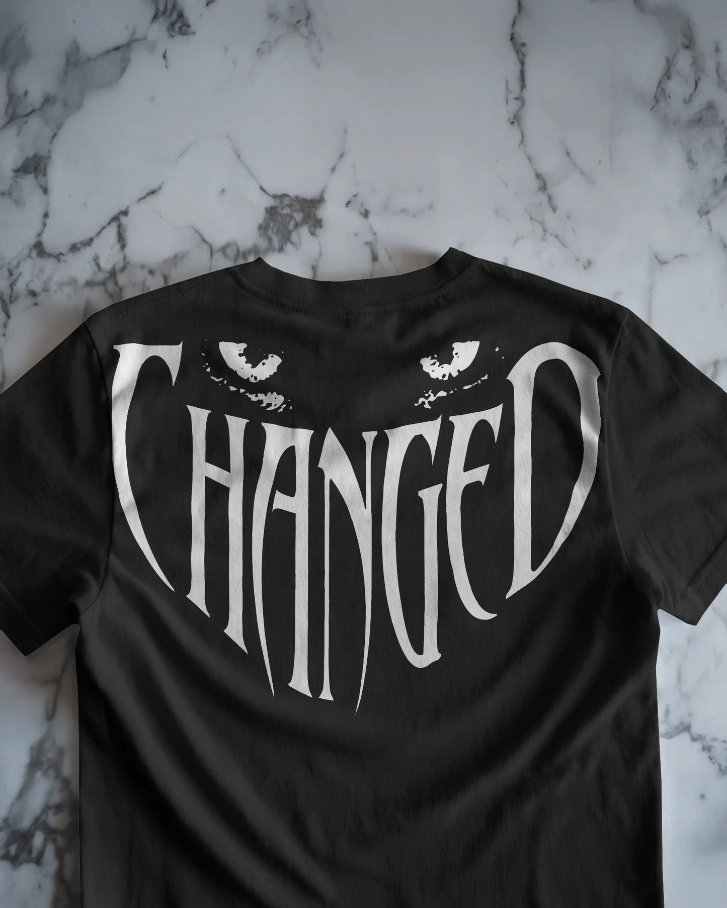 "CHANGED" Oversized Fit Graphic Tee – Indigo Edition | OyeTrendy Originals