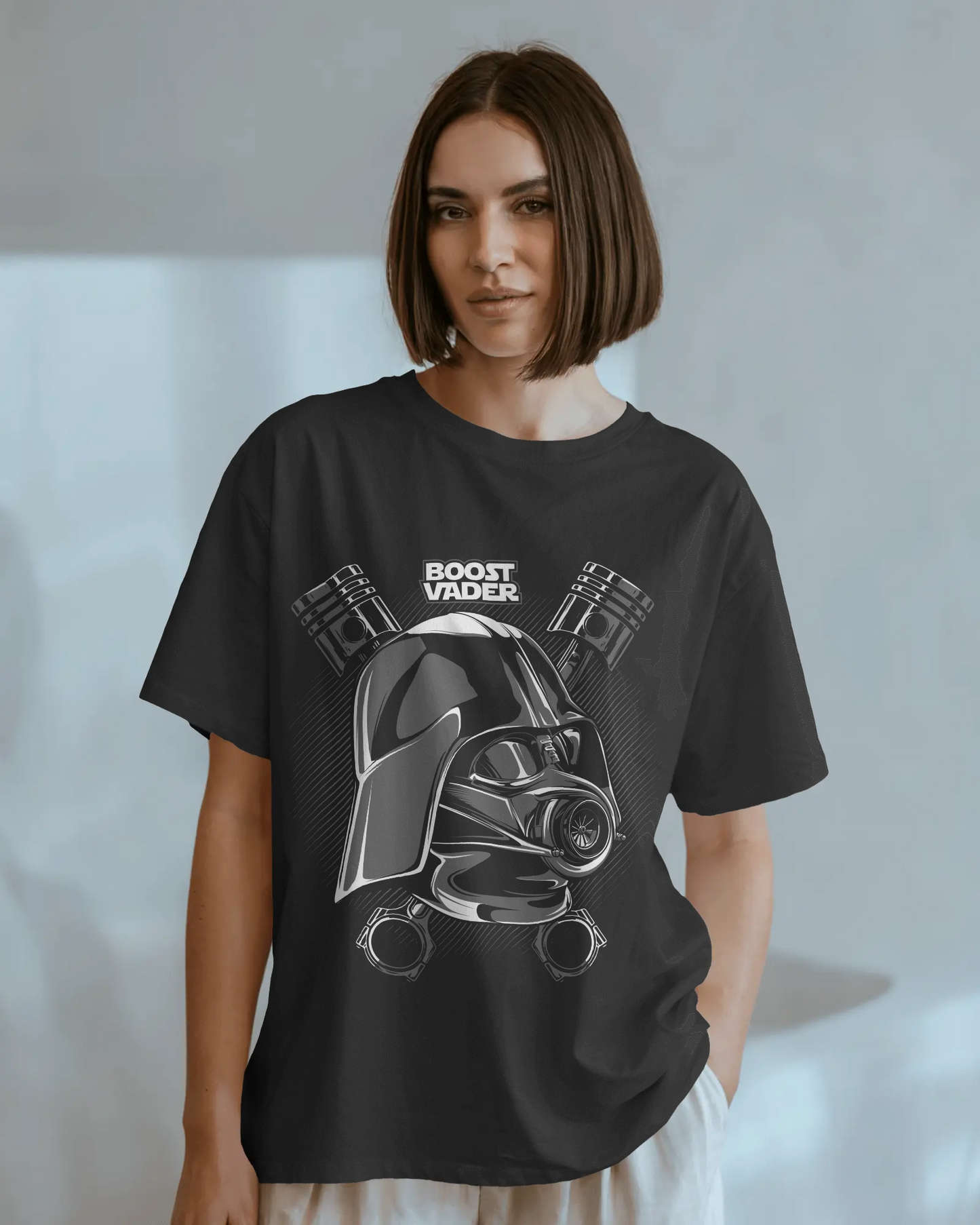 Boost Vader Oversized T-Shirt – For Turbo Junkies & Star Wars Fans