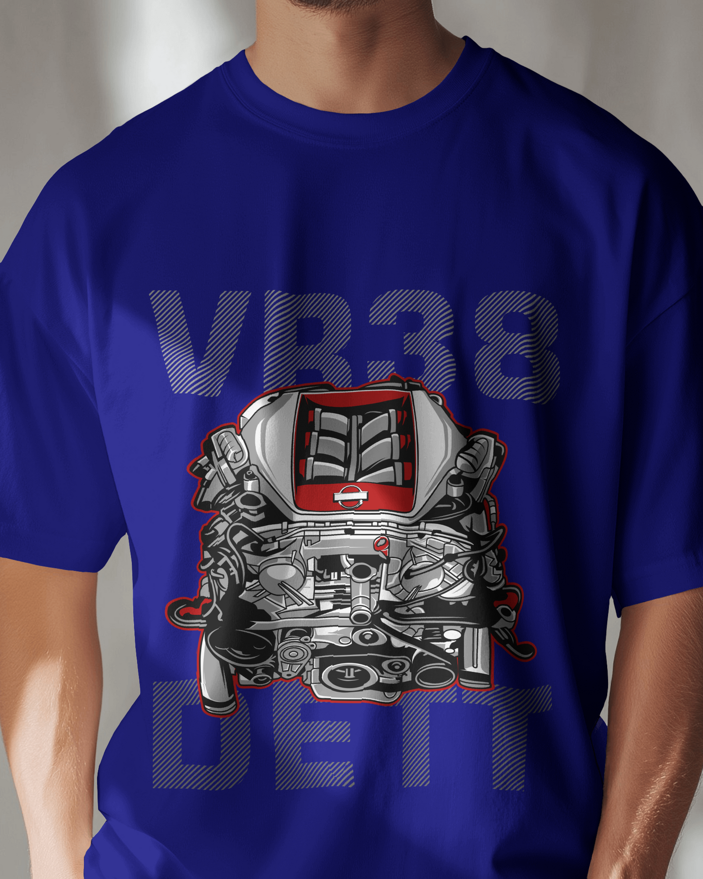 Nissan GT-R's VR38 Engine Oversized Unisex T-Shirt For Car Lovers