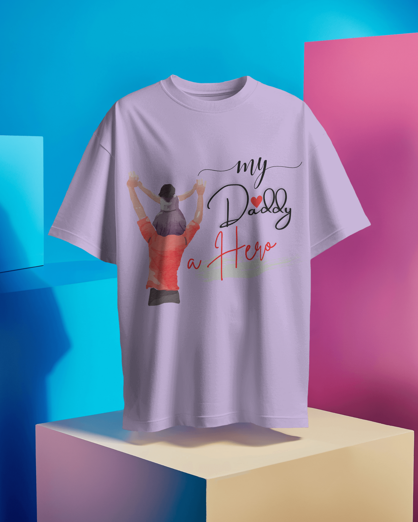 'My Daddy, a Hero' Oversized T-Shirt - Daughters' Special Edition