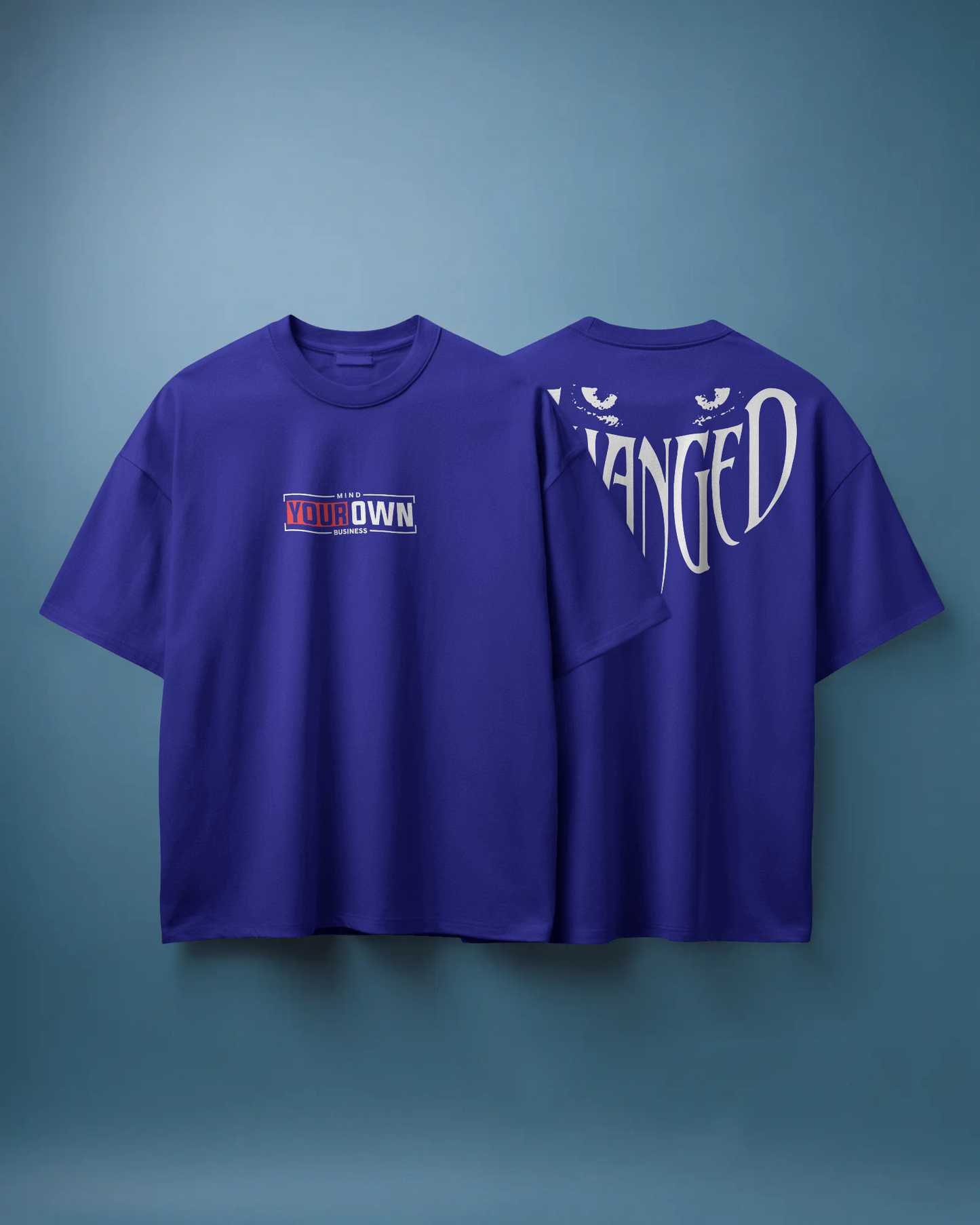 "CHANGED" Oversized Fit Graphic Tee – Indigo Edition | OyeTrendy Originals