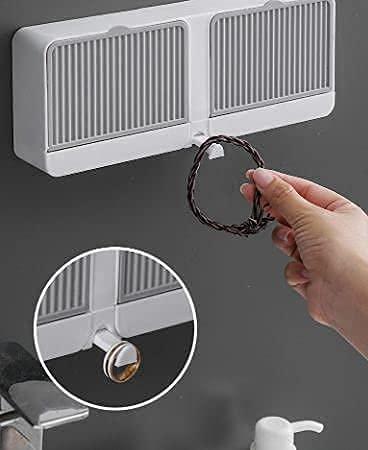 Wall-Mounted Double Bar Soap Holder with Lid - No Drilling & Easy Clean