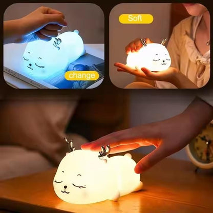 Kids Cutest USB Rechargeable Deer Night Light LED Lamp