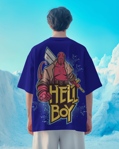 Hellboy Oversized T-Shirt – Heavy 240 GSM Cotton | Comic Streetwear