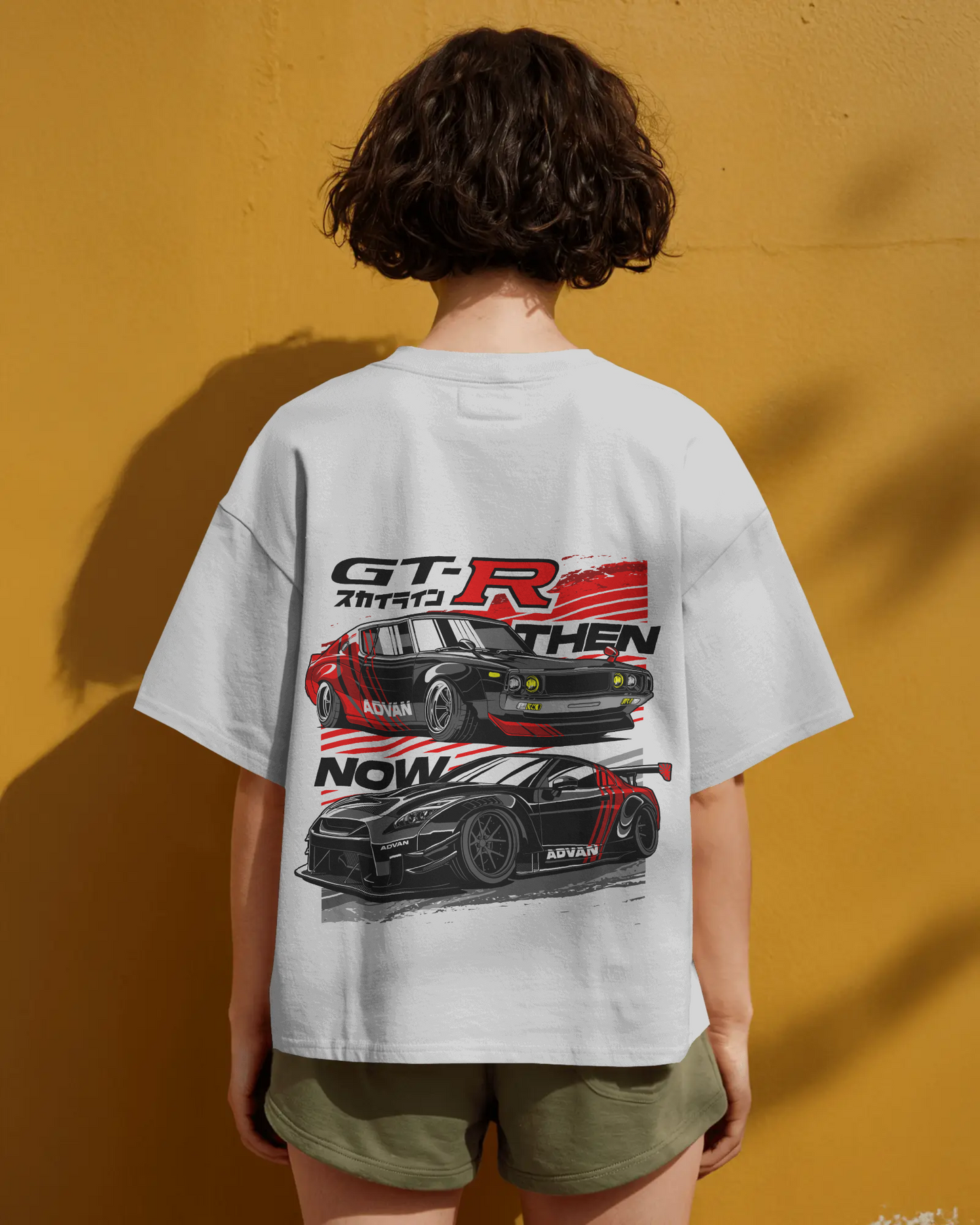 Nissan GT-R Legacy Oversized T-Shirt – Then vs Now Street Heat