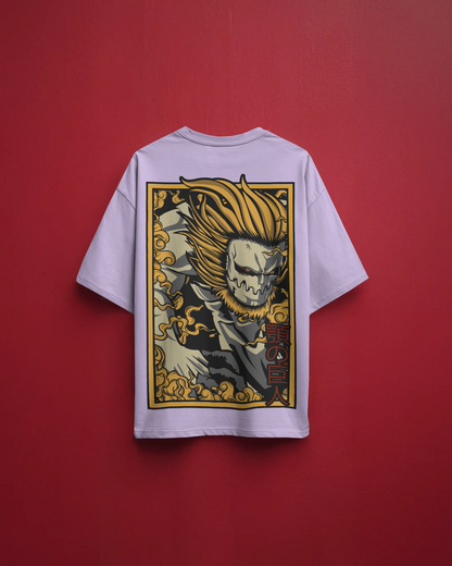 Hollow Mask Oversized Anime TShirt –  240 GSM, Unisex Streetwear