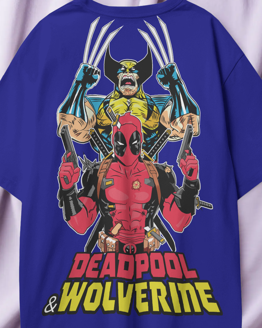 Deadpool & Wolverine Oversized T-Shirt | 240 GSM Premium Cotton