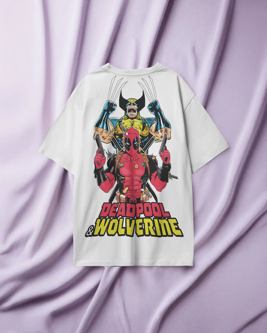 Deadpool & Wolverine Oversized T-Shirt | 240 GSM Premium Cotton