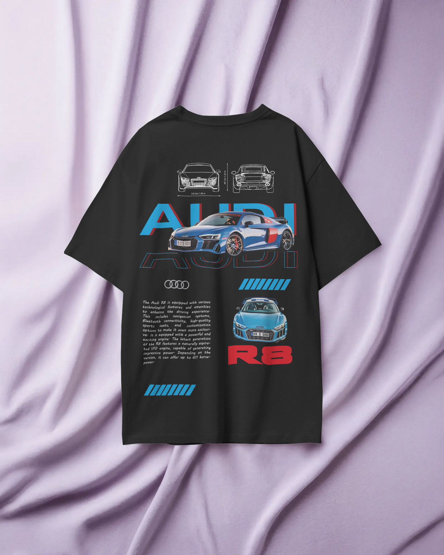Audi R8 Oversized T-Shirt – Speed, Power & Pure Drip
