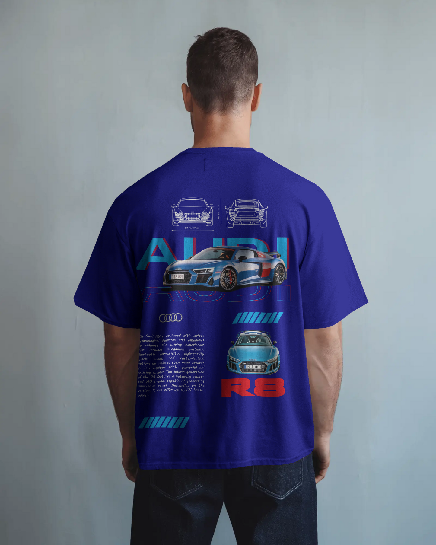 Audi R8 Oversized T-Shirt – Speed, Power & Pure Drip