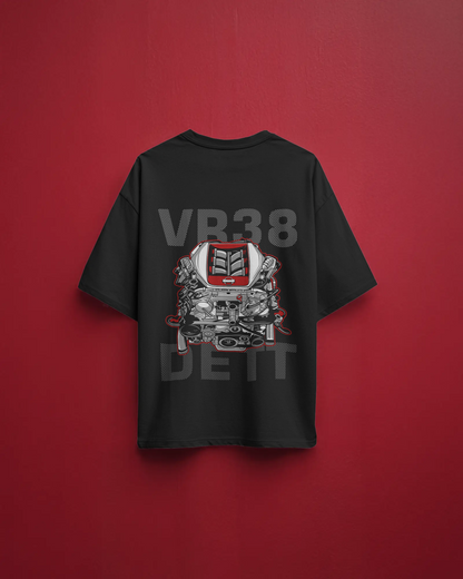 Nissan GT-R's VR38 Engine Oversized Unisex T-Shirt For Car Lovers