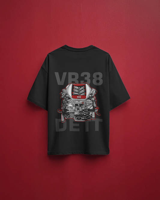 Nissan GT-R's VR38 Engine Oversized Unisex T-Shirt For Car Lovers