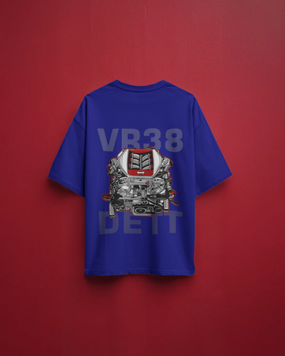 Nissan GT-R's VR38 Engine Oversized Unisex T-Shirt For Car Lovers