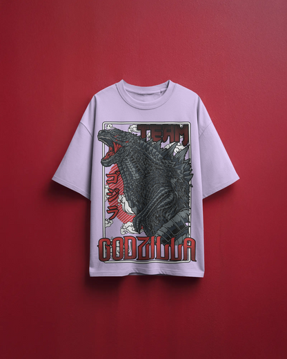 Team Godzilla Oversized Anime T-Shirt - Unisex  Streetwear