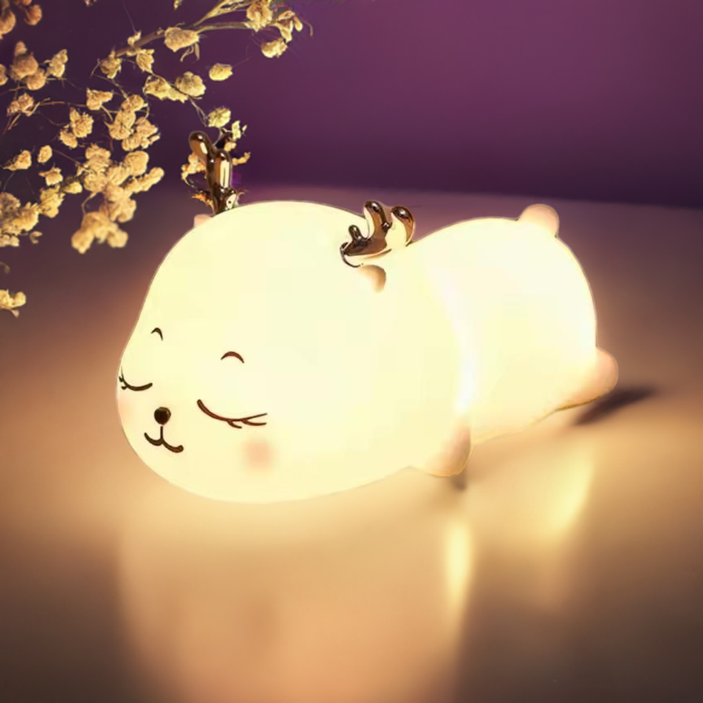 Kids Cutest USB Rechargeable Deer Night Light LED Lamp