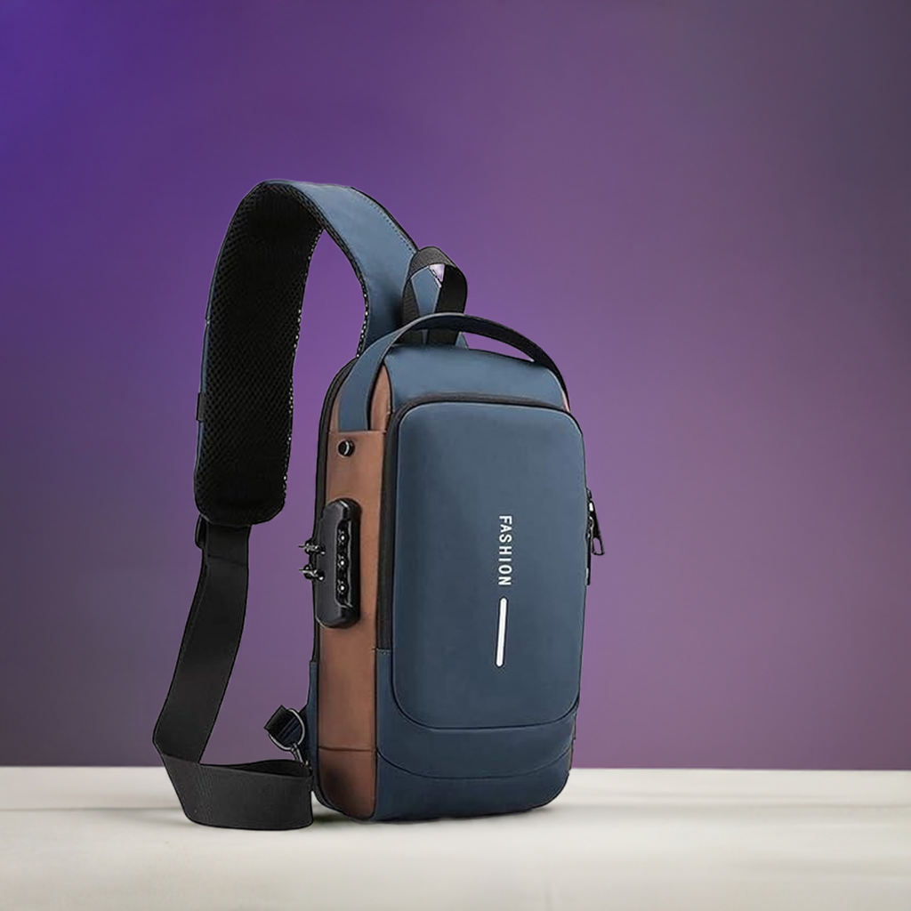 Unisex Crossbody Sling Bag With Secure Lock