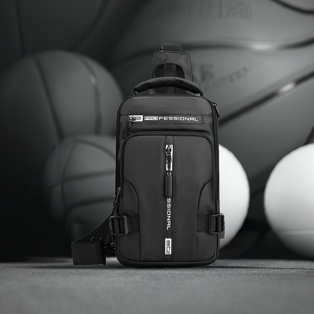 Trendy Sling Bag with USB Charging Port, Waterproof & Lightweight