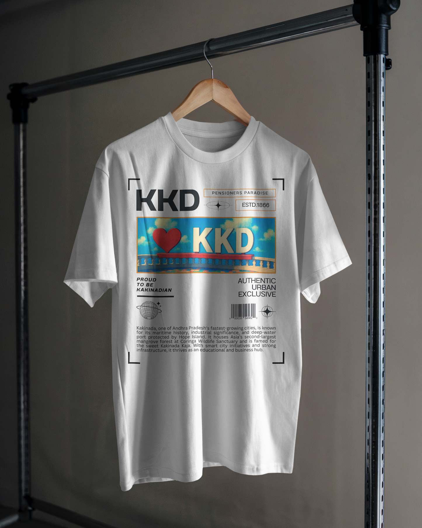 'I ❤️ Kakinada' Origin Regular T-Shirt – Limited Edition Drop