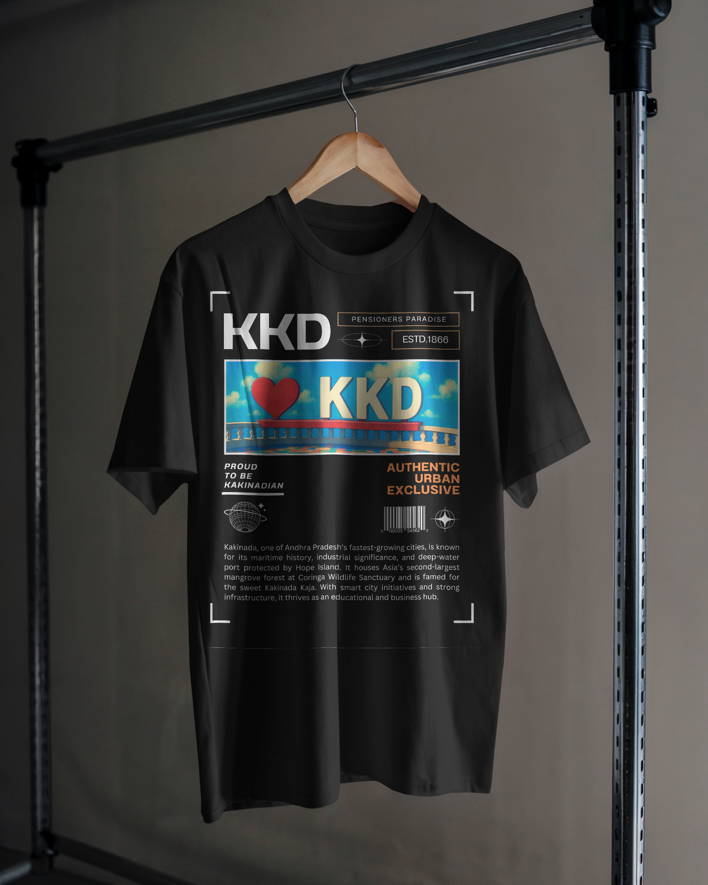'I ❤️ Kakinada' Origin Regular T-Shirt – Limited Edition Drop