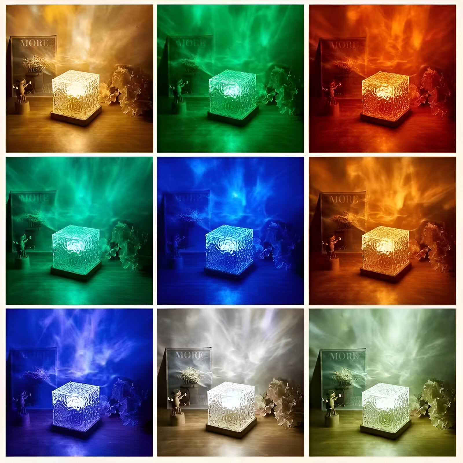 3D Ocean Wave Projector Lamp – 16-Color LED Night Light with Remote Control - OyeTrendy